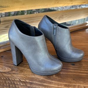 Michael Antonio grey ankle bootie -4.5” heels -size 6